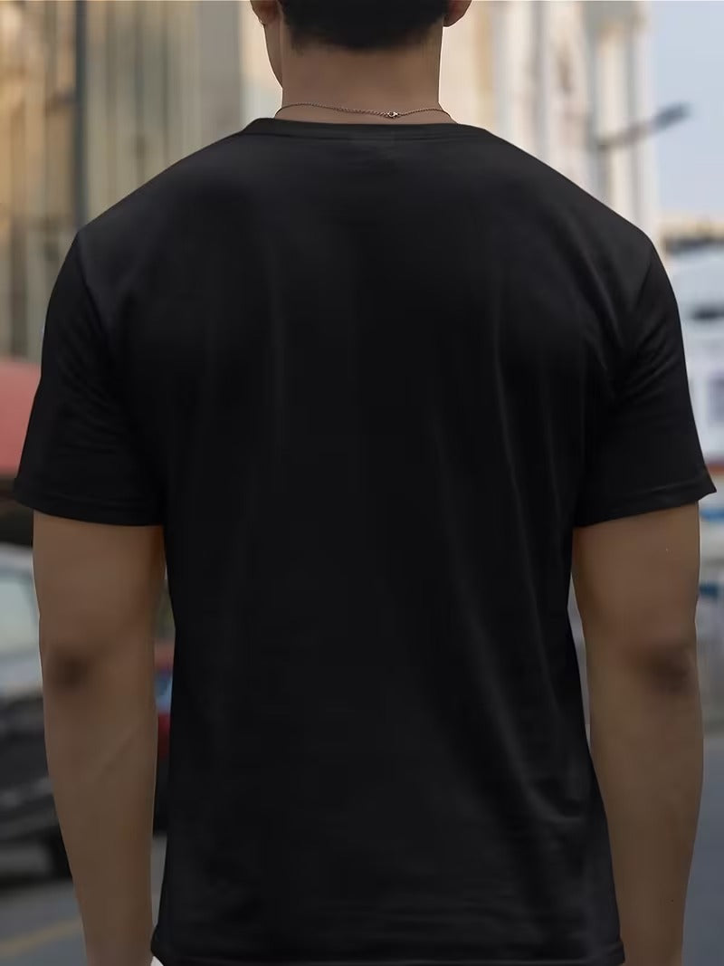 Tricou Barbatesc Bumbac Respirabil cu Design Aviatic, Stil Casual pentru Vara