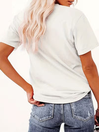 Tricou Dama cu Print Aviatic Y2K Pilot Lettering