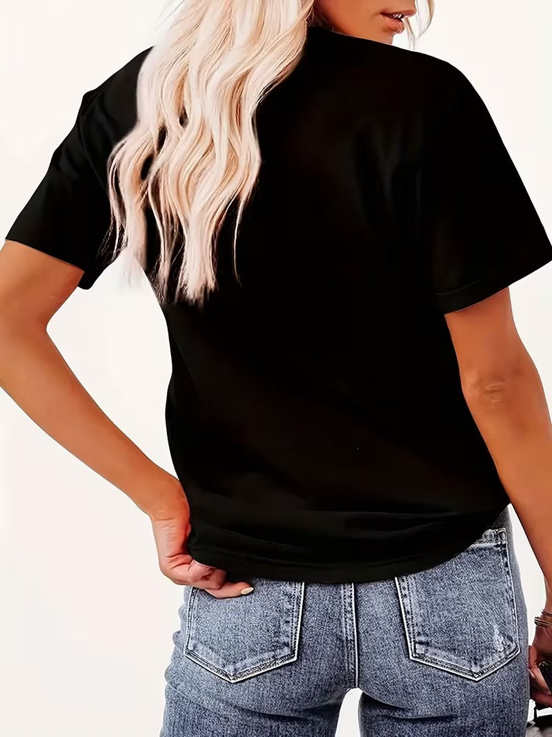 Tricou Dama cu Print Aviatic Y2K Pilot Lettering