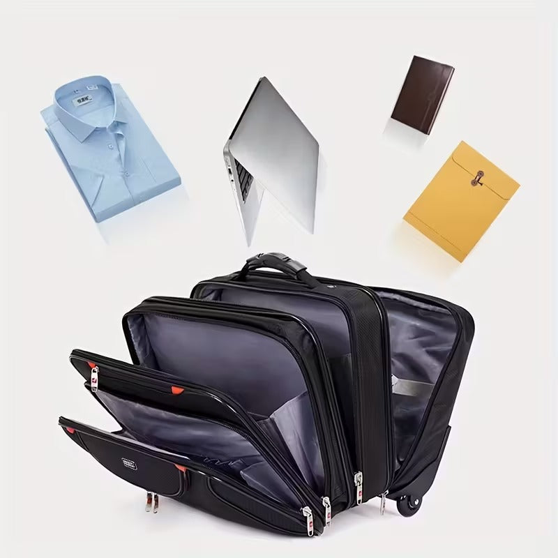 Troller de Cabina pentru Echipaj Aviatie cu Maner Telescopic, 42 x 25cm
