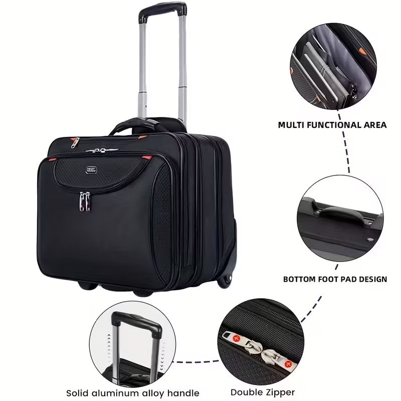 Troller de Cabina pentru Echipaj Aviatie cu Maner Telescopic, 42 x 25cm