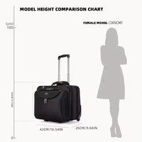 Troller de Cabina pentru Echipaj Aviatie cu Maner Telescopic, 42 x 25cm